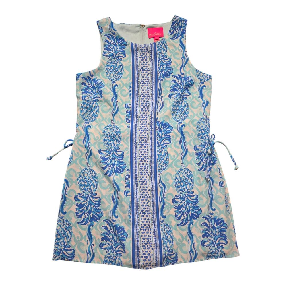 Lilly Pulitzer Donna Romper Bennet Blue Out Of The Blue Pineapple Size 8